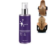 Suero profesional de queratina para el cabello seco dañado, aceite para el cuidado suavizante anti-encrespamiento, aceite acondicionador profundo fortalecedor y nutritivo para el cuidado del (1PCS)