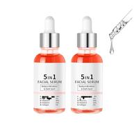 Suero Reafirmante Antiarrugas 5 en 1, Suero Vitaminado para la Piel, Hidratante Antiedad para Mujeres, Reduce Líneas de Expresión