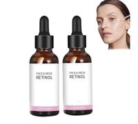 Suero rejuvenecedor de retinol, suero de retinol para rostro y cuello, suero rejuvenecedor de retinol, suero antienvejecimiento para blanquear la piel (2pcs)