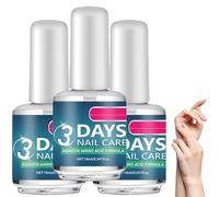 Sueros para el cuidado de las uñas en 3 días,Tratamiento fortalecedor de crecimiento con queratina,Nutrición fortalecedora diaria,Aplicación sencilla,Perfecto para uñas secas,Tratamiento (3 Piezas)