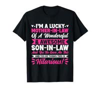 Suerte-en-ley de un maravilloso yerno divertido mamá Camiseta