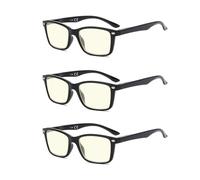 Suertree 90% Anti Blue Light gafas de lectura 3 paquete ayuda visual gafas ópticas gafas de lectura para damas hombres BM151T 3.5X …