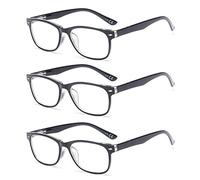 Suertree 90% Anti Blue Light gafas de lectura 3 paquete ayuda visual gafas ópticas gafas de lectura para damas hombres BM161T 1.5X …