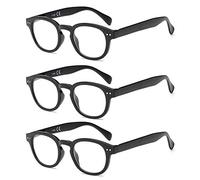 Suertree Anteojos de lectura de 3 paquete anteojos de ayuda visual, anteojos de lectura para mujeres hombres 2.5X BM171