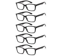 Suertree Anteojos de lectura de 5 paquete anteojos de ayuda visual, anteojos de lectura para mujeres hombres 1.5X BM151 …