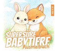Süße Baby Tiere Ausmalbuch: Super süße Frühlingsfreunde für Kinder von 4-8 Jahren | Einfaches und entspanntes Malen