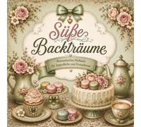 Süße Backträume: Vintage Malbuch für Erwachsene & Jugendliche mit Torten, Cupcakes, Macarons und kleinen Rätseln zum Entspannen