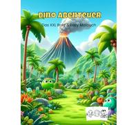 Süße Dino Abenteuer Malbuch für Kinder: Bold & Easy Ausmalbuch mit dicken Linien für Kleinkinder und Kinder ab 4 Jahren - Niedliche Dinosaurier zum einfachen Ausmalen
