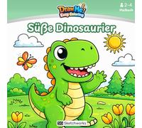 Süße Dinosaurier: Malbuch für Kinder von 2-4 Jahren (Draw Me! Easy Coloring - DE)