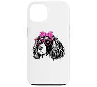 süße English Springer Spaniel Bandana Brille Carcasa para iPhone 13