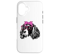 süße English Springer Spaniel Bandana Brille Carcasa para iPhone 16