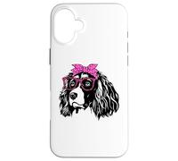 süße English Springer Spaniel Bandana Brille Carcasa para iPhone 16 Plus