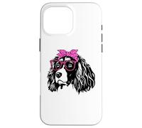 süße English Springer Spaniel Bandana Brille Carcasa para iPhone 16 Pro MAX