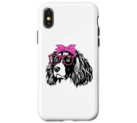süße English Springer Spaniel Bandana Brille Carcasa para iPhone X/XS