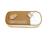 Süße Federtasche, Capybara Federmäppchen | Capybara Schulbedarf Mädchen Bleistiftbox | Markierungstasche mit großem Fassungsvermögen, Schreibtisch-Organizer, ästhetische Bleistifttasche für