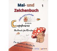 Süße und kuschelige Capybara. Zeichnen nach Punkten ohne Zahlen! Linien nachspuren.: Kinder Malbuch Für alle kleinen Künstler (1)