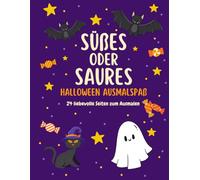 Süßes oder Saures: Halloween Ausmalspaß