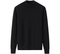 Suéter 100% De Cachemira Para Mujer, Suéter Grueso De Parte Baja De Punto, Suelto Y Fino, Para Otoño E Invierno,Negro,XL