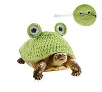 Suéter Cálido De Tortuga - Disfraz De Ganchillo De Algodón Suave Ajustable, Lindo Suéter Protector De Invierno, Ajuste Seguro Para Reptiles Pequeños | Divertido Disfraz De Cosplay Para Tortugas Domést