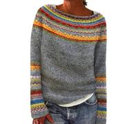 Suéter Cálido Jersey Cuello Redondo Invierno Manga Larga Ajuste Slim Moda Pullover Suéteres Ligero Cuello Redondo Suave Malla Básica Ajuste Suéter Suéter Tops 2025 Vestidos Otoño, amarillo, L