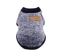 Suéter clásico para mascotas, perro/cachorro, ropa cálida para invierno, perchas para ropa para mascotas (azul marino, XS)