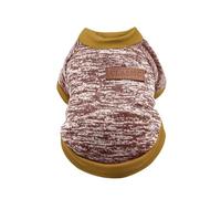 Suéter clásico para perros y cachorros, ropa cálida para invierno, perchas para ropa para mascotas (caqui, S)