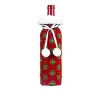 Suéter De Botella De Vino,Bolsas De Vino De Navidad | Bolsa de Botella de Vino Tejida con Copos de Nieve | Ropa navideña para Botellas de Vino con Cuello, Centro de Mesa para Restaurante en casa