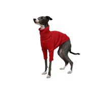Suéter de Cuello Alto de Punto for Galgo Italiano, Manga Larga, cálido, Ideal for otoño e Invierno. Camiseta for Perro cómoda y elástica de Dos Patas.(Rot,2XL)
