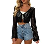 SuéTer De Ganchillo para Mujer Casule, CáRdigan De Verano para Mujer Largo, CáRdigans Verano Vestido Pareo Playa Ligero Y Holgado Ideal El CáRdigan Largo Jersey Ganchillo