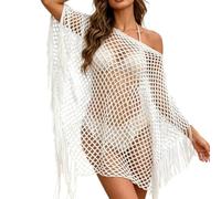 SuéTer De Ganchillo para Mujer Elegante, CáRdigan De Verano para Mujer Ligero, CáRdigans Verano Pareo Playa El Sol Bikini Traje BañO Calado Jersey Ganchillo CáRdigan Largo