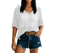 SuéTer De Ganchillo para Mujer Sexy, CáRdigan De Verano para Mujer Ligero, CáRdigans Verano Pareo Punto con Capucha La Playa Y La Playa TúNica Tipo Pareo Ligera CáRdigan Largo Jersey Ganchillo