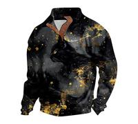 Suéter de Halloween para hombre y hombre, sudaderas negras de manga larga, disfraces de vacaciones, sudaderas para adultos, sudadera con capucha de gran tamaño, sudadera con capucha temática de