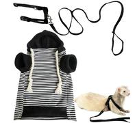 Suéter de hurón de Punto de algodón, 30 x 27 cm, Trajes de hámster, y cómodos, Sudadera con Capucha para hurón, Ropa para Mascotas, para hámsters, Hurones, Ardillas, Chinchillas, Gatos, Uso