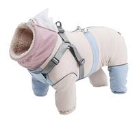 Suéter de invierno para perro, de cobertura completa, suave, peludo, para interiores y exteriores, ropa cálida de poliéster para perro