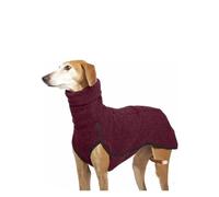 Suéter de invierno para perros y mascotas, suéter de cuello alto para perros medianos y grandes, chaqueta de gran danés, ropa de Pitbull, ropa para mascotas (rojo vino, 4XL)