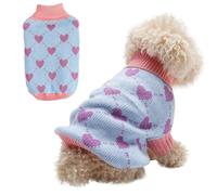Suéter de Punto de Cuello Alto para Perros, S-uéter para Mascotas, Jersey para P-erro, Su-éter de Punto para PE-rros, Suéter de Invierno para Perr-os, para Perro-s Pequeños, Medianos, Gatos