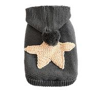 Suéter de punto para mascotas con diseño de estrellas, con capucha, transpirable, suave y cómodo, varios tamaños para chihuahua yorkie razas pequeñas, regalo ideal de Navidad y cumpleaños
