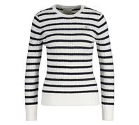 Suéter De Punto Para Mujer, Rayado - STRETCH COTTON CABLE STRIPE C-NECK
