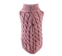 Suéter de punto para perros pequeños, de cuello alto y cálido, para perros pequeños, mascotas, perros pequeños, gatos, chihuahua, otoño e invierno, ropa de punto, blusa, ropa de piel, perchas para
