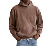 Suéter de tallas grandes para hombre - Sudadera retro con capucha para hombre vintage, suelta, sudadera con capucha callejera, sudadera larga Y2K, sudadera hip hop para hombre, suéter casual con