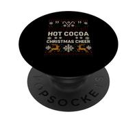 Suéter Feo, Color Chocolate Caliente, navideño, Retro, Festivo para Hombre PopSockets PopGrip Adhesivo