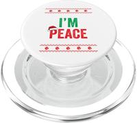 Suéter Feo de Navidad a Juego con Texto en inglés I Come In Peace I'm Peace PopSockets PopGrip para MagSafe