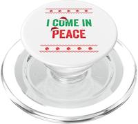 Suéter Feo de Navidad a Juego con Texto en inglés I Come In Peace I'm Peace PopSockets PopGrip para MagSafe