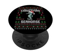 Suéter Feo de Navidad All I Want For Christmas Is A Seahorse PopSockets PopGrip Adhesivo