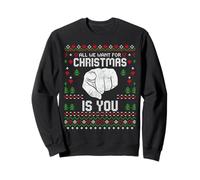 Suéter Feo de Navidad All We Want For Christmas Is You Family Sudadera