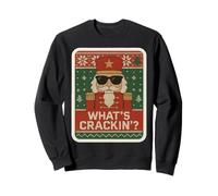 Suéter Feo de Navidad Cascanueces Whats Crackin Funny Xmas Sudadera
