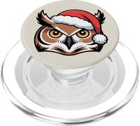 Suéter Feo de Navidad con diseño de búho cornudo PopSockets PopGrip para MagSafe