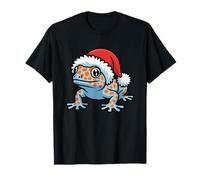 Suéter Feo de Navidad con Gorro de Papá Noel, Tokay Gecko Camiseta