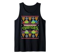 Suéter Feo de Navidad con Pizza TMNT Camiseta sin Mangas