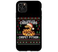 Suéter Feo de Navidad con Texto en inglés All I Want Carpet Python Carcasa para iPhone 11 Pro MAX